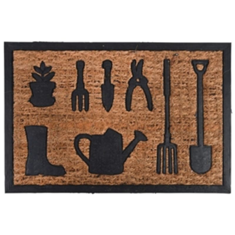 Doormat - Rubber/Coir Watering Can 61cm (Set of 6)