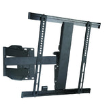 Slimline black cantilever TV bracket for 32"-55" TVs, supports up to 20kgs with 90° left and 45° right swivel and 15° tilt.