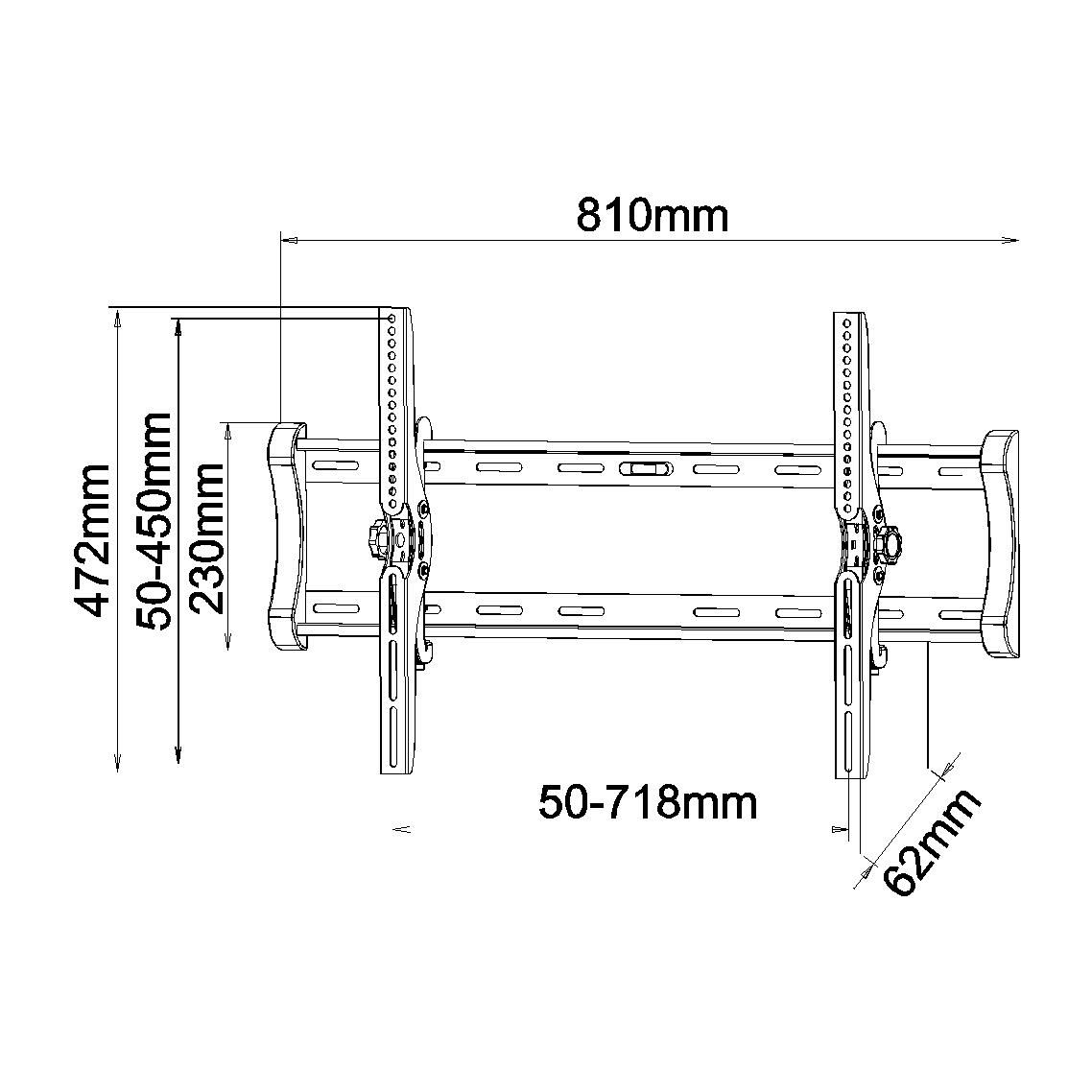 40?-60? Tilt TV Bracket (Black)