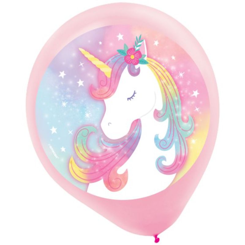 Enchanted Unicorn 30cm Latex Balloons - Pack of 5