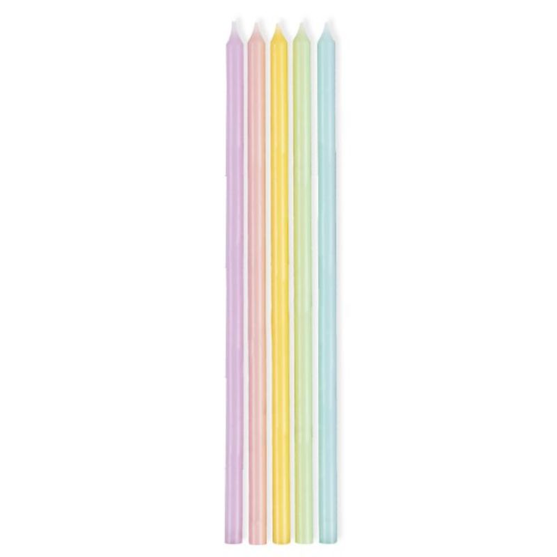 Pastel Taper Candles - Pack of 10