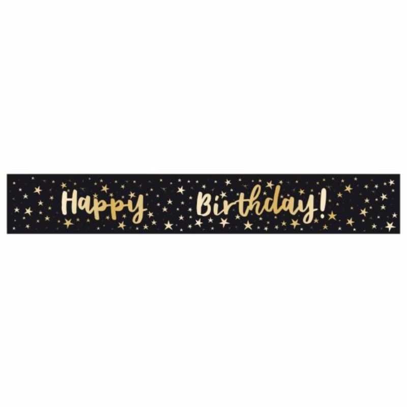 Banner Happy Birthday Classic Add-An-Age Foil 1.8m