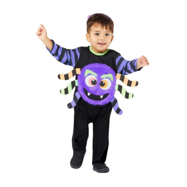 Adorable Lil Spider costume for kids aged 4-6, featuring soft materials, a detailed headpiece, and fun eight legs.