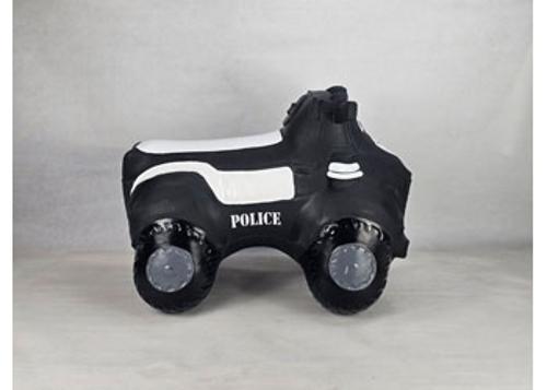 Inflatable Police Truck Bouncer Black Happy Hopperz