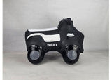 Inflatable Police Truck Bouncer Black Happy Hopperz