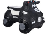 Inflatable Police Truck Bouncer Black Happy Hopperz