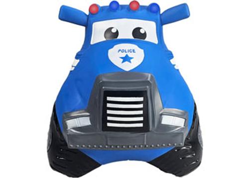 Inflatable Police Truck Bouncer Blue Happy Hopperz