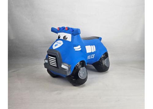Inflatable Police Truck Bouncer Blue Happy Hopperz