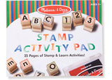 Wooden ABC 123 Stamp Set 71 Stamps Melissa & Doug