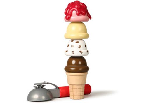 Wooden Scoop & Serve Ice Cream Counter Melissa & Doug 20 Piece