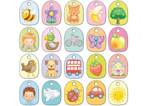Out & About Buggy Flashcards Orchard Toys 10 Double-Sided Cards