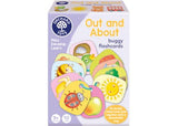 Out & About Buggy Flashcards Orchard Toys 10 Double-Sided Cards