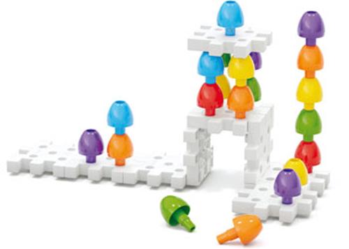 Jumbo Peggy Peg Board Set 45 Piece Quercetti