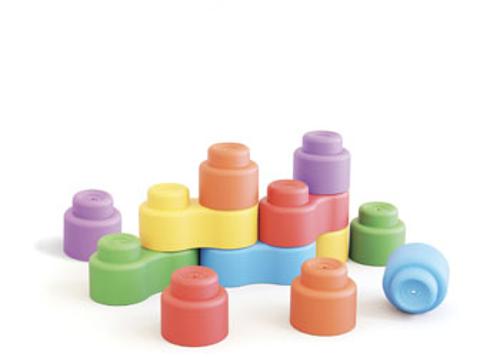 Momy Soft Sensory Blocks 12 Piece Quercetti