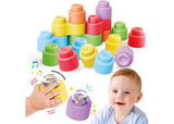 Momy Soft Happy Sound Blocks 18 Piece Quercetti