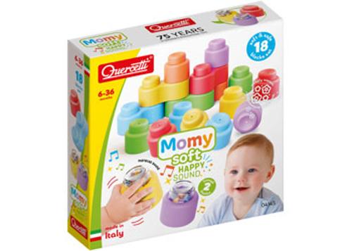 Momy Soft Happy Sound Blocks 18 Piece Quercetti