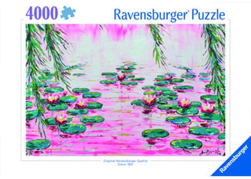 Mauro Bergonzoli Pink Water Lillies Jigsaw Puzzle 4000 Piece Ravensburger