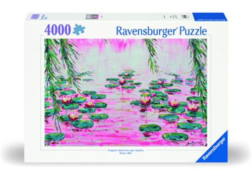 Mauro Bergonzoli Pink Water Lillies Jigsaw Puzzle 4000 Piece Ravensburger
