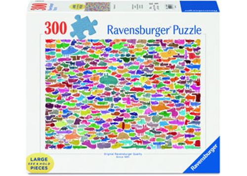 387 Dogs & One Cat Jigsaw Puzzle 300 Piece Ravensburger