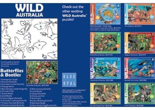 Blue Opal - Wild Australia Butterflies & Beetles 100 Pieces