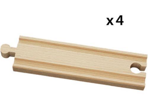 BRIO - Medium Straight Tracks 4 Pieces