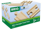 BRIO - Mini Straight Track Pack 4 Pieces