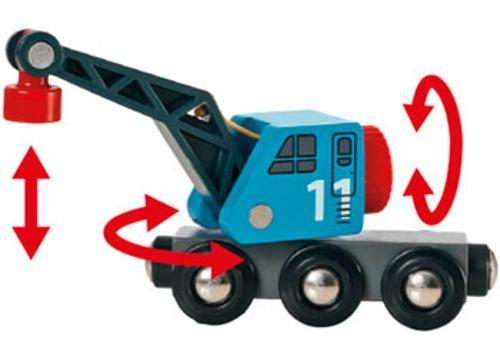 BRIO - Container & Crane Wagon 4 Pieces