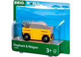 BRIO - Elephant and Wagon 2 Pieces