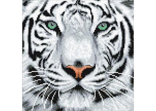 Crystal Art - White Tiger 30x30cm Kit