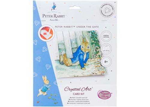 Crystal Art - Peter Under the Fence 18x18cm Card