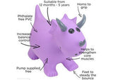 Happy Hopperz - Purple Triceratops