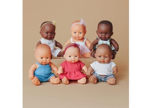 Miniland - My Friends & Me Set Of 6 Baby Dolls 21Cm