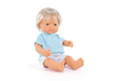 Miniland - My Friends & Me Baby Doll Blond Boy 38Cm