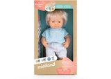 Miniland - My Friends & Me Baby Doll Blond Boy 38Cm