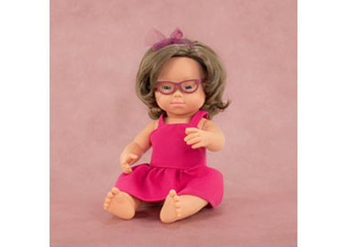 Miniland - My Friends & Me Baby Doll Girl W/Down Synd.38Cm