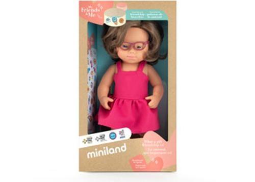 Miniland - My Friends & Me Baby Doll Girl W/Down Synd.38Cm