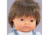 Miniland - My Friends & Me Baby Doll Brown Hair Boy 38cm