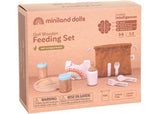 Miniland - Doll Wooden Feeding Set