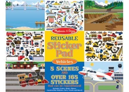 Melissa & Doug - Reusable Sticker Pad - Vehicles