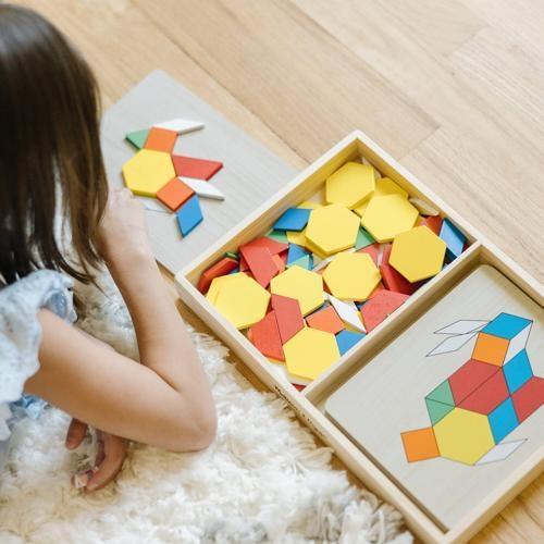 Melissa & Doug - Pattern Blocks And Boards