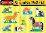 Melissa & Doug - Pets Sound Puzzle 8 Pieces
