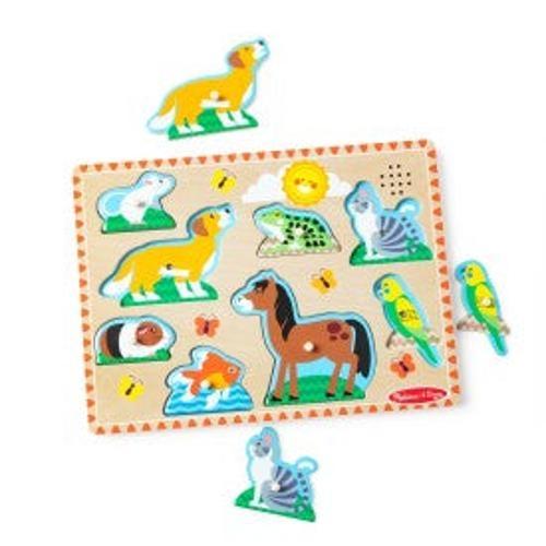 Melissa & Doug - Pets Sound Puzzle 8 Pieces