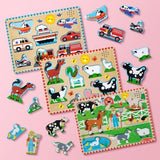 Melissa & Doug - Farm Animals Sound Puzzle 8 Pieces