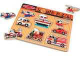 Melissa & Doug - Vehicles Sound Puzzle 8 Pieces