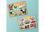 Melissa & Doug - Vehicles Sound Puzzle 8 Pieces