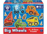 Orchard Toys - Big Wheels 4x8 Pieces Puzzle