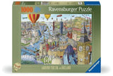 Ravensburger - Around the UK and Ireland Puzzle 1000 Pieces