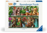 Ravensburger - Cats on the Shelf Puzzle 500 Pieces