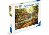 Ravensburger - Cottage by the River Puzzle 500 Pieces