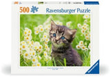 Ravensburger - Kitten in the Meadow Puzzle 500 Pieces